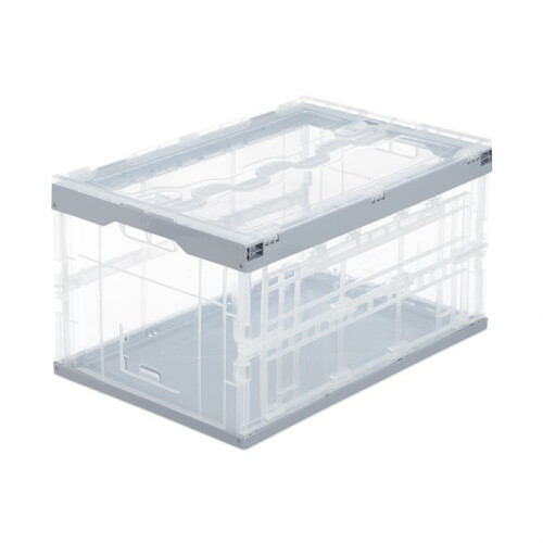 Transparente Transportbox mit Deckel