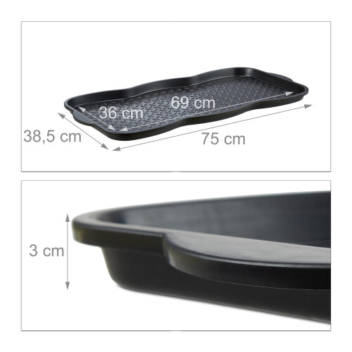Großes Schuhtablett für 3 Paar 1