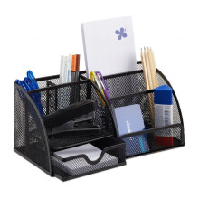 Schreibtisch-Organizer mit 6 Ablagen aus Metall
