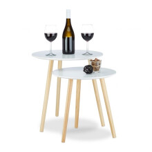Esstisch 2er Set im skandinavischen Stil