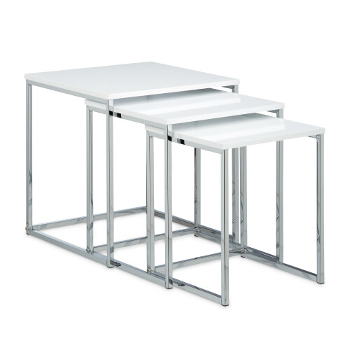 Beistelltisch im 3er-Set mit Metallbeinen 2