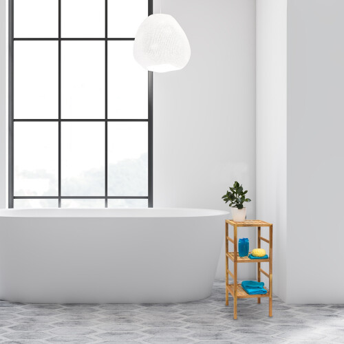 Badezimmerregal aus Walnussholz 1
