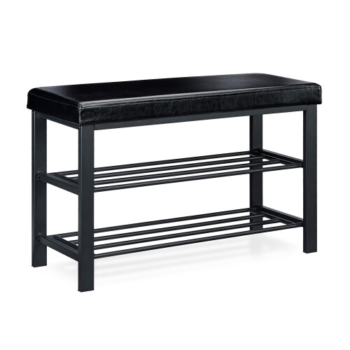 Shoe bench with padded seat 2