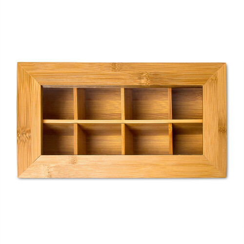 Teebox Bambus lackiert 6 und 8 Fächer 2