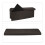 Collapsible storage bench linen fabric 9