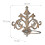 Pot holder wall cast iron baroque 4