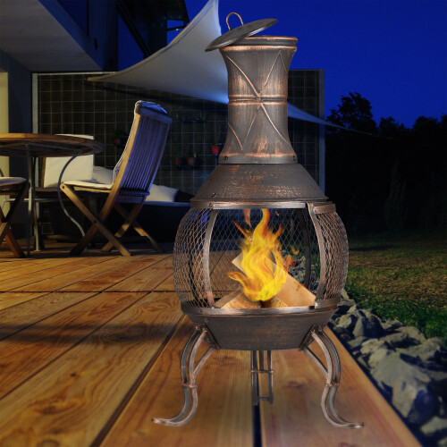 Mexican style outdoor fireplace 1