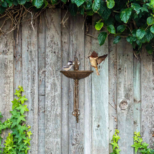 Gusseisen Vogelbad WILLKOMMEN 2