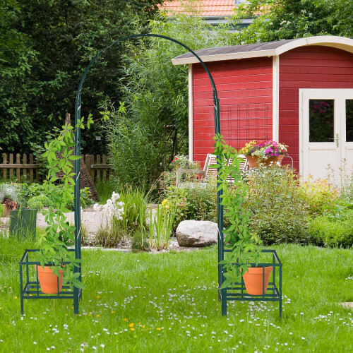 Rosenbogen mit Pflanzgefäßen 2