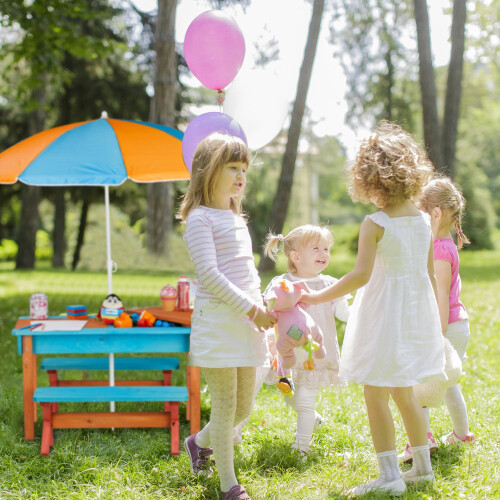 Picnic table for children with parasol 1