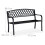 Metall-Gartenbank mit Flechtmuster 4
