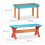 Picnic table for children with parasol 3