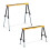 Folding trestle with carrying handle set of 2 1