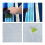 Picknickdecke 200 x 200 cm gestreift 9