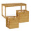 Hall bench with bamboo storage 6