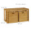 Hall bench with bamboo storage 4