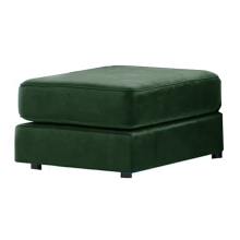 (Green, Footstool ) Brooklyn Plush Velvet Foam 3 & 2 Seater Sofa Set