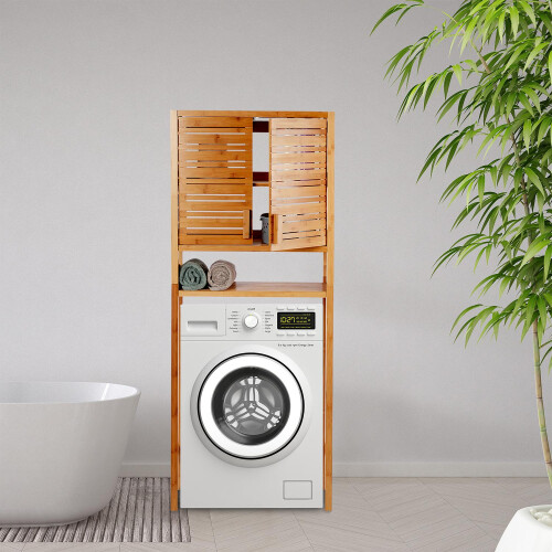 Waschmaschinenschrank aus Bambus 1