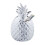 Sparschwein Ananas in Silber 1
