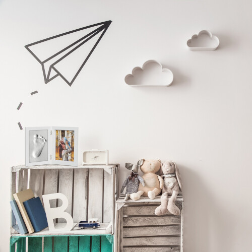Baby-Bilderrahmen mit Gipsabdruck 1