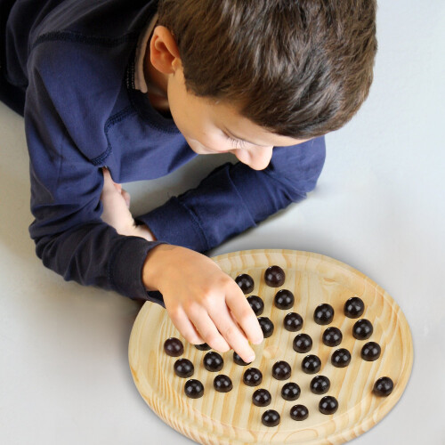Solitaire-Spiel aus Holz 1