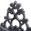 Hose holder in cast iron with frog motif 7