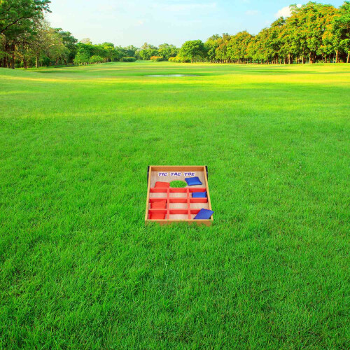 Jeu de lancer 2 en 1 cornhole et trois d'affilée 1