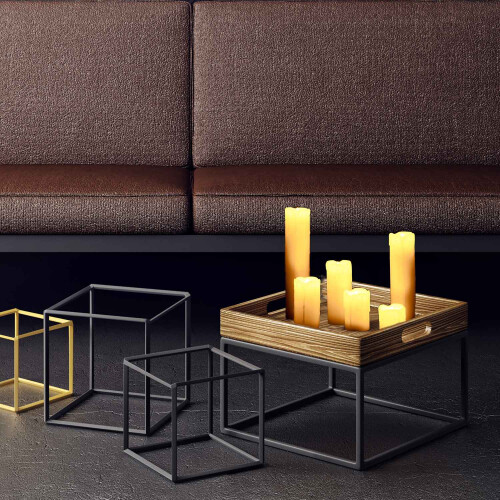 Zestaw 6 woskowych lamp blokowych LED 1