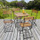 Natur Gartenstuhl im 4er Set 2