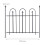 Gartenzaun Metall 4er Set 4