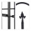 Gartenzaun Metall 4er Set 5