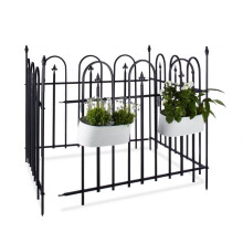 Gartenzaun Metall 4er Set