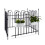 Gartenzaun Metall 4er Set 1