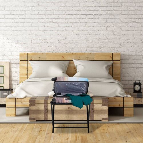 Folding wooden suitcase stand 1