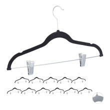 Samt-Kleiderbügel mit Clips 12er-Set