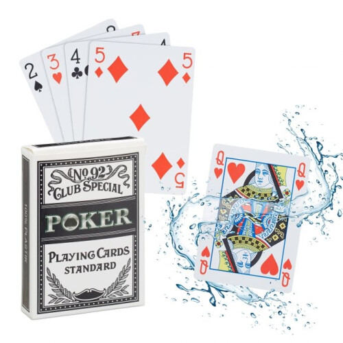 Wasserdichte Pokerkarten aus Plastik