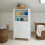 Badezimmerschrank weiß LAMELL 2