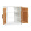 Waschbeckenschrank mit Bambustüren 3