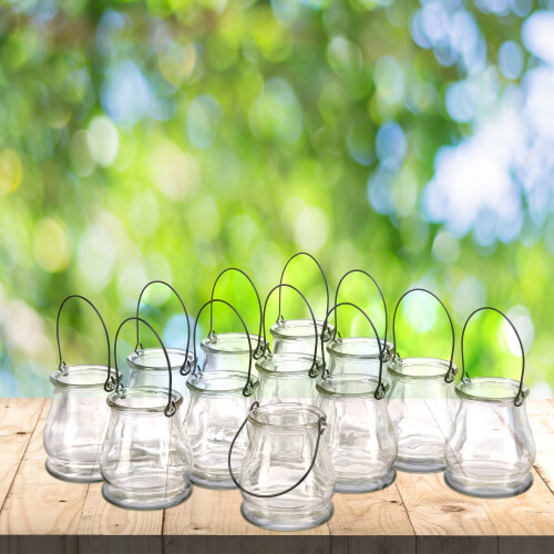 Windlichtglas 12er Set 2
