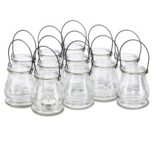 Windlichtglas 12er Set