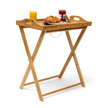 Mesa bandeja bambú 63,5 cm natural