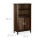 Badezimmerschrank dunkelbraun LAMELL 4