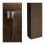 Badezimmerschrank dunkelbraun LAMELL 6