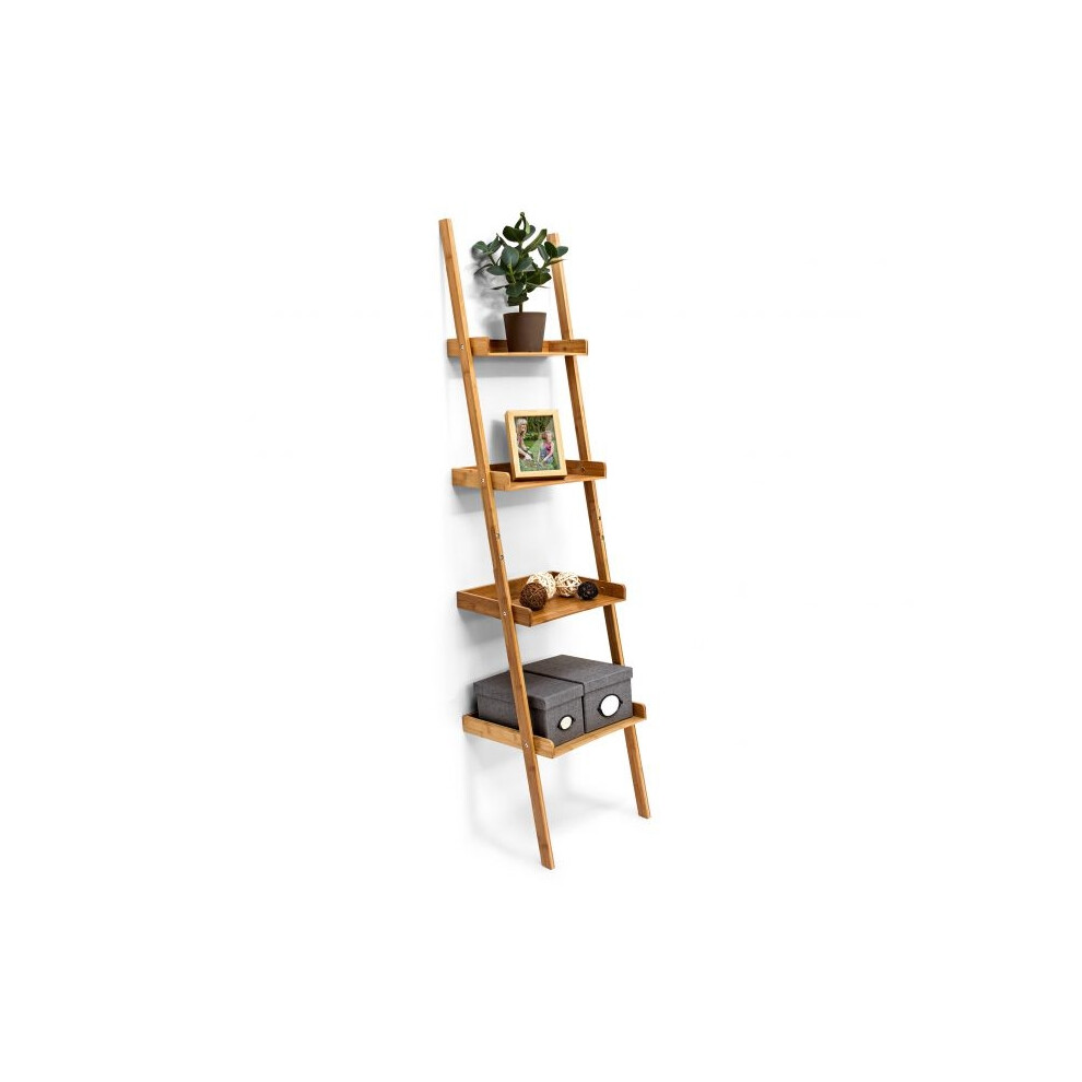 B2x Ladder Shelf Bamboo 4 Shelves