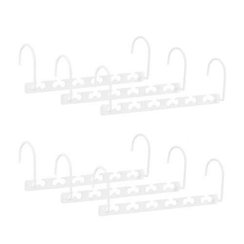 Platzsparende Kleiderbügel aus Metall - 6er-Set