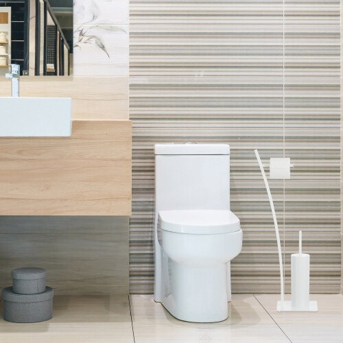 WC-Stuhl weiß 1