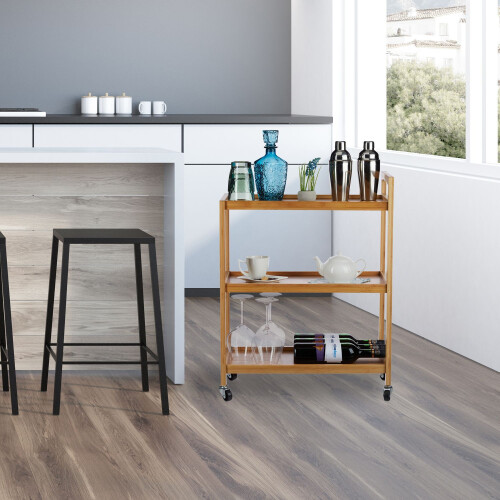 Serving trolley bamboo 1