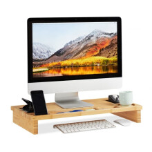 Stojan na monitor z bambusu