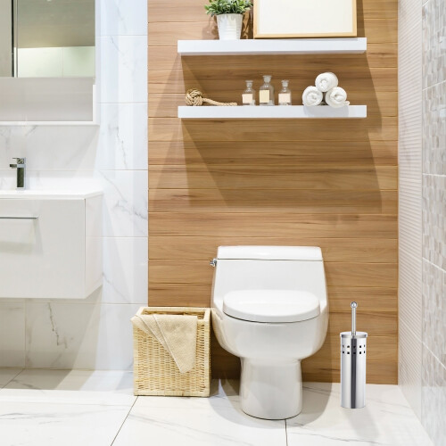 WC-Sitz Edelstahl rund 1