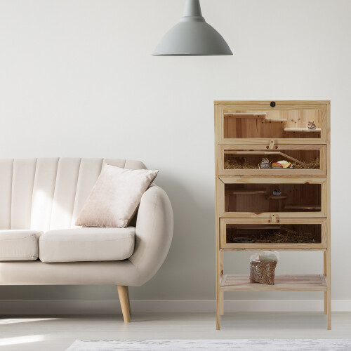 Hamsterkäfig aus Holz 1
